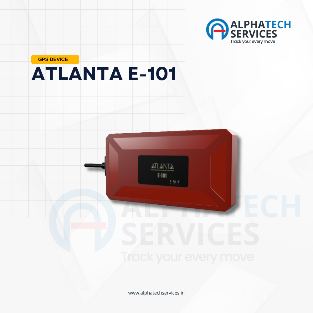 Atlanta E-101 GPS Tracker | GAGAN + GPS Multi-Satellite | Made in India | Alphatech Services