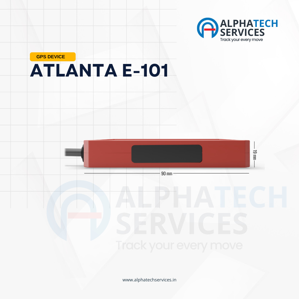 Atlanta E-101 GPS Tracker | GAGAN + GPS Multi-Satellite | Made in India | Alphatech Services